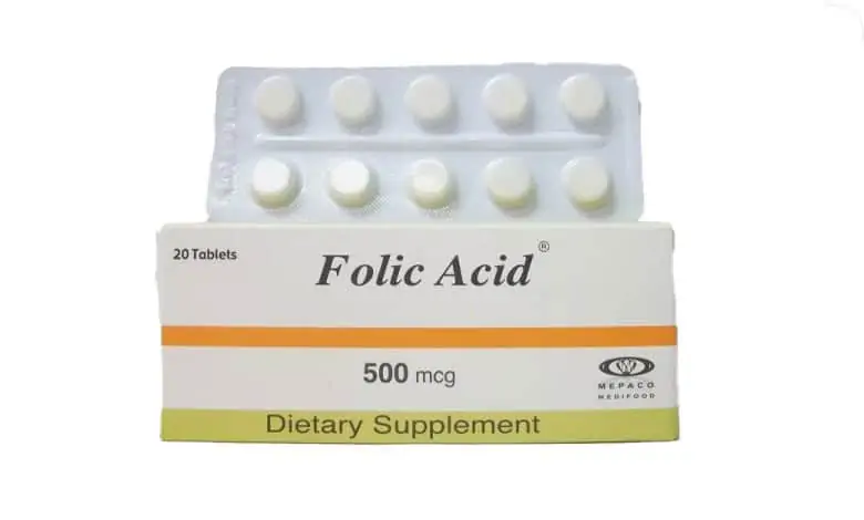 فوليك اسيد 500 أقراص للحامل Folic Acid